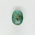 Uninscribed Scaraboid Bead, Faience