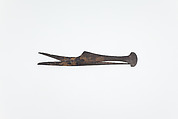 Tweezer-razor from the Burial of Amenemhat, Bronze or copper alloy