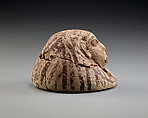 Canopic Jar Lid Belonging to Senimen, Pottery (Marl A4), paint