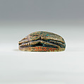 Scarab from Ruiu's Burial, Steatite (glazed)