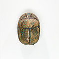 Scarab from Ruiu's Burial, Steatite (glazed)