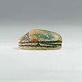 Scarab from Ruiu's Burial, Steatite (glazed)