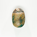Scarab from Ruiu's Burial, Steatite (glazed)