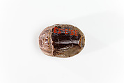 Scarab Ring of Ruiu, Steatite (glazed), silver