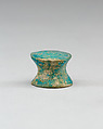 Spool-Shaped Game Piece, Faience