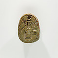 Scarab with the Throne Name of Thutmose I, Faience