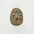 Scarab from Rennefer's Burial, Faience
