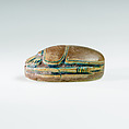 Scarab from Rennefer's Burial, Faience