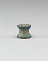 Spool-Shaped Game Piece, Egyptian blue