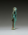 Lion-headed goddess, Faience