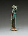Lion-headed goddess, Faience