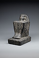Block Statue of the Scribe of Divine Offerings, Tjaenwaset, son of Harsiese, Dolerite