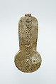 Menat of Taharqo: the King Being Nursed by the Lion-Headed Goddess Bastet, Faience