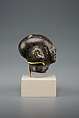 Head of male statue, Steatite or serpentinite