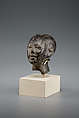 Head of male statue, Steatite or serpentinite