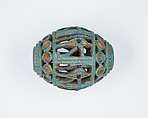 Openwork bead, Faience