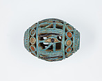 Openwork bead, Faience