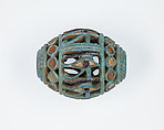 Openwork bead, Faience