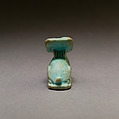 Hare amulet, Faience