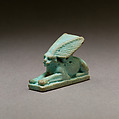 Hare amulet, Faience