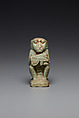 Baboon with a wedjat eye, Faience