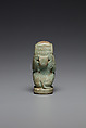Baboon with a wedjat eye, Faience