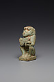Baboon with a wedjat eye, Faience