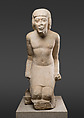 Statue of Kneeling Captive, Limestone, paint