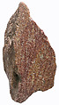 chest (?) fragment from a statue, Red quartzite