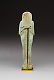 Shabti of Neferibresaneith, son of Shepenbastet, Faience