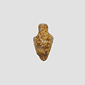 Shell (?) amulet, Ivory or bone