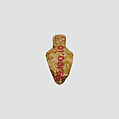 Shell (?) amulet, Ivory or bone