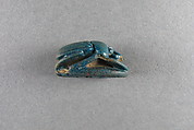 Scarab, Blue glazed faience