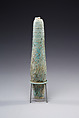 Biconical alabastron with zones of bichrome decoration, Faience