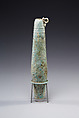 Biconical alabastron with zones of bichrome decoration, Faience