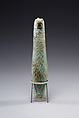 Biconical alabastron with zones of bichrome decoration, Faience