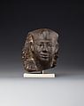 Royal head from a small statue, Gabbro