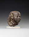 Royal head from a small statue, Gabbro