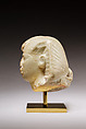 Head of king Amasis from a sphinx, Greenish limestone