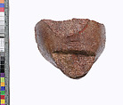 Lower part of a royal head, Red quartzite