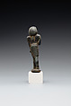 Male figure in a nemes and shendyt kilt, Leaded bronze