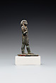 Male figure in a nemes and shendyt kilt, Leaded bronze