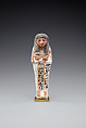 Shabti of Khabekhnet and Iineferty, Limestone, paint