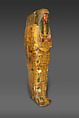 Inner coffin of Khonsu, Wood, gesso, paint