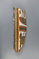 Cartonnage fragment inscribed for the Singer of Amun Shepenaset, Wood, paste, paint