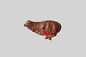 Weight, bull, Red jasper (?)