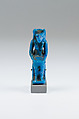 Sakhmet Amulet, Blue faience