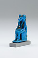 Sakhmet Amulet, Blue faience