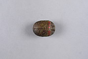 Scarab with Wedjat Eyes, Faience