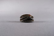 Scarab with Wedjat Eyes, Faience